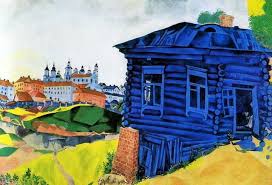 Marc Chagall La Casa Blu 1917 Marc Chagall Chagall Chagall Paintings