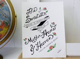 Birthday Surprise Ideas For Mother In Law Mother Home And Heaven Print 8x10 Typography Art Hand Lettering Love Mot Birthday Cards For Mom Birthday Card Printable Birthday Surprise For Girlfriend