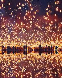 New Year S Celebration In Thailand In Chiang Mai It Is Tradition To Write Down Your Wishes For Beautiful Scenery Pictures Nature Photography Nature Pictures