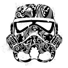 Stormtrooper Black On White Star Wars Tattoo Star Wars Illustration Star Wars Art