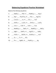1) 1 n 2 + 3 f 2 2 nf 3 2) 2 c 6 h 10 + 17 o 2 12 co 2 + 10 h 2 o 3) 1 hbr + 1 khco 3 1 h 2 o + 1 kbr + 1 co 2 4) 2 gabr 3 + 3 na 2 so 3 1 ga 2 (so 3) 3 + 6 nabr 5) 3 sno + 2 nf 3 3 snf 2 + 1 n 2 o 3 using the following equation: Balancing Equations Practice Worksheet Balancing Equations Practice Worksheet Balance The Following Equations 1 Nano3 Pbo Pb No3 2 Na2o 2 Agi Course Hero