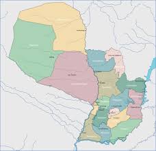 The capital and largest city of. Karte Von Paraguay Premium Vektor