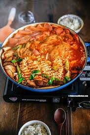 Budae Jjigae Army Stew Recipe Korean Side Dishes Winter Stew Recipe Food