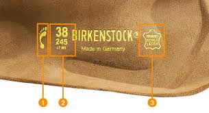 Birkenstock Footbed Symbols And Sizes Clothing And Shoes