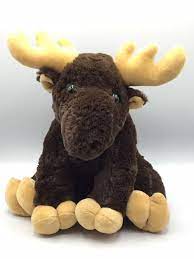 Stuffed Plush Animal Heatable Animal Moose Birthday Gift Etsy Soft Stuffed Animals Plush Animals Moose Birthday