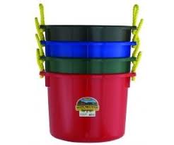 Mix soil, store tools, use to wash your car and contain or separate dirty laundry; 40 Quart Muck Bucket San Diego Saddlery