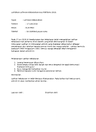 Posted on september 28, 2010 by puduschool. Laporan Latihan Kebakran Kali Pertama 20