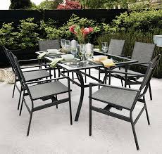 Water wave tempered glass top. Mainstays Palm Beach 7 Piece Dining Set Walmart Canada