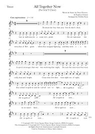 The farm are an alternative rock band which formed in liverpool, england in 1984 and now continue to tour both as the farm, and as part of the justice. The Farm All Together Now Arr Debbie Kent Tenor Sheet Music Download Printable Patriotic Pdf Score How To Play On Choir Instrumental Pak Sku 455208