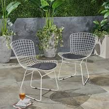 Hively Patio Dining Chair With Cushion Dining Chairs Outdoor Dining Chairs White Dining Chairs