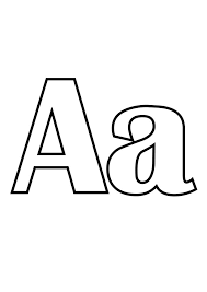 Drawing with the letter a to color. Alphabet Coloring Pages Coloring Pages
