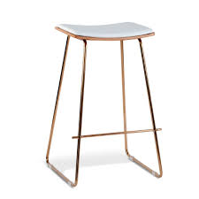 Black And Gold Bar Stools Australia Kass Modern Bar Stool Rose Gold Frame White Pu Cushion Rose Gold Kitchen Gold Bar Stools Rose Gold Bar Stools