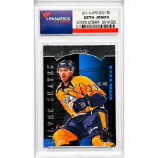 He was traded to columbus in 2016, his second nhl season, for center ryan johansen. Seth Jones Nashville Predators Autographed 2013 14 Upper Deck Silver Skates R30 Card Nhl Auctions