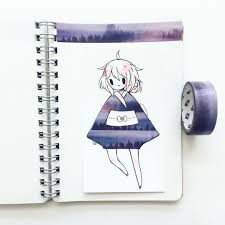 Washitape Skies 5 Pinterest Nor Syafiqah Tape Art Kawaii Drawings Cute Drawings