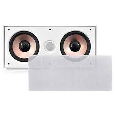 Pyle Pdiwcs62 Inwall Inceiling Dual 65inch Center Channel Stereo Sound Speaker System 2way Flush Mount White See This Sound Speaker Speaker System Stereo