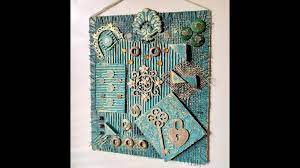 اعادة تدوير كرتون و خيش مع اكسسوارات خشبية mixed media handicraft supplies office supplies