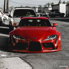 2020 supra looks like an alfa romeo spaceship. Toyota Supra A90 2020 Wide Body Front