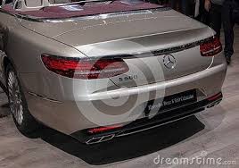 Switzerland Geneva March 10 2018 The Mercedes Benz S560 Cabriolet Rear Side The 88th International Motor Show In Geneva From Cabriolets Mercedes Benz Benz