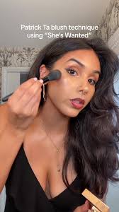 Using the Patrick Ta blush technique with the shade She’s Wanted >>>  #patrickta #patricktablush #sheswantedpatrickta