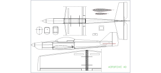 Acrofovic 40 Model Ucak Cizimi Cizim Model Ucak