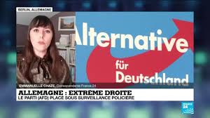 En france, les principaux partis politiques qui représentent les courants d'idées les plus représentatifs sont : Extreme Droite En Allemagne Le Parti Afd Place Sous Surveillance Policiere Youtube