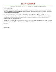 The job application letter highlights your related qualifications and experience also gives you the chance to improve your resume and also download this sample application letter template that is mentioned above to make one of the best letters you need while applying for a job of your choice. Loss Prevention Officer Cover Letter Examples Mpr