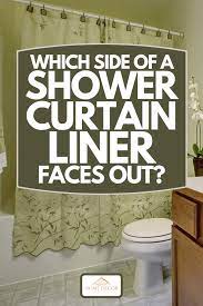 I chose this super heavyweight clear peva shower curtain liner because we use these sorts of liners i our main hall shower (child/guest bathroom) and in the master shower. Which Side Of A Shower Curtain Liner Faces Out Home Decor Bliss