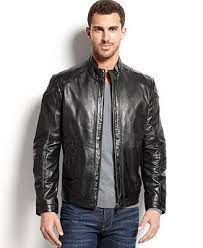 Boss Hugo Boss Gibsons Leather Jacket Coats Jackets Men Macy S Leather Jacket Leather Jackets Online Jackets