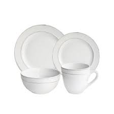 At first it had a religious signification, but with time this got lost and replaced by the joy of spending time with the there's the christmas tree, the decorations, the presents and of course the christmas dinner. American Atelier Olivia 16 Piece Casual White Ceramic Dinnerware Set 6511 16 Rb The Home Depot