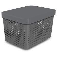 Chitownexpress 5 out of 5 stars (644) Storage Large Bin Perforated Gray Room Essentials Target Decorative Storage Bins Decorative Storage Plastic Storage Bins