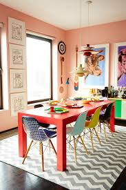 Meet The Ceo Who Mixes Bold Colors Like A Boss And Poses Like Tyra Natch Dining Room Colors Colorful Dining Room Decor Colorful Apartment