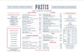 Image Result For Menu Pastis Nyc Coffee Shop Design Menu Template Menu Design