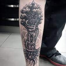 80 Shin Tattoos Fur Manner Masculine Lower Leg Design Ideen Mann Stil Tattoo Shin Tattoos Leg Tattoo Men Tribal Tattoos For Men