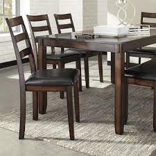 The coviar dining room is a sophisticated clean line dining room set. Signature Design By Ashley Coviar 6 Piece Dining Set In Brown Nebraska Furniture Mart