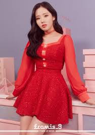 Fromis 9 Members Profile Updated Kpop Girls Red Formal Dress Red Dress