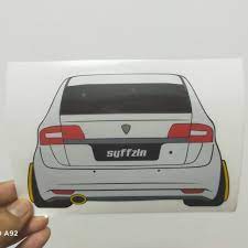 Mickey dan minnie mouse2.2 2. Car Sticker Gambar Belakang Kereta Proton Preve Cutting Stiker Tambah Nama No Plate Shopee Malaysia