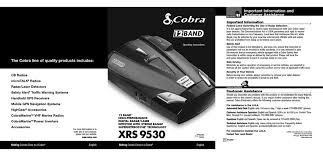 Cobra product manuals radar/laser detector. Cobra Xrs 9530 Operating Instructions Manual Pdf Download Manualslib