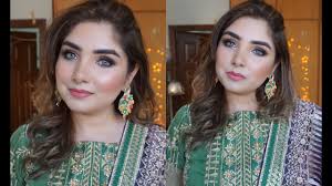 GRWM : PAKISTANI MEHNDI WEDDING MAKEUP TUTORIAL 2019 || NISHOO KHAN