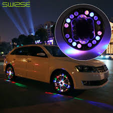 4pcs Lot Led Colorful Rgb Waterproof Flash Wheel Lights Led Lights For Car Rims Solar Power Wheel Lamp For Audi Bmw Honda Focus Led Light For Car Light For Carlight For Aliexpress