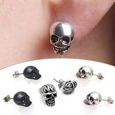 Use accessories to tie in a color palate or create some pop. Fashion Metal Stud Earrings Skull Jewelry Punk Cool 1pair Black Skeleton Earrings Halloween Vintage Men Women Valentines Gift Special Discount 8cd7ca Cicig