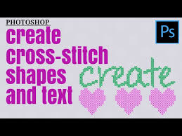 To make your own patterns, you can use microsoft excel, graph paper, or both. Create Cross Stitch Shapes Text In Photoshop Using A Custom Cross Stitch Pattern Youtube