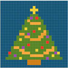 Pixel Pattern Christmas Embroidery Cross Stitch