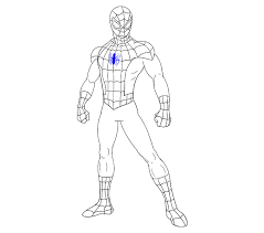 Colored pencils standard printable step by step. How To Draw Spiderman Easy Drawing Guides
