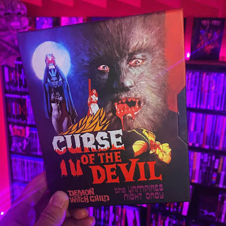 I'm so stoked about this new Spanish Gothic collection from Vinegar  Syndrome! CURSE OF THE DEVIL is a great Paul Naschy werewolf movie that  I've eagerly anticipated an official blu-ray release for.