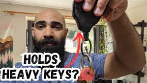 Amazon.com: KEY-BAK 13oz. Locking Retractable Keychain, 36" Retractable  Cord, Black Polycarbonate Case, Steel Belt Clip, Oversized Split Ring :  Automotive