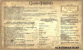 You know, just pivot your way through this one. Game Of Thrones Scavenger Hunt Treasure Hunt For Parties Or Events Treasure Hunt Games Scavenger Hunt For Kids Easter Scavenger Hunt
