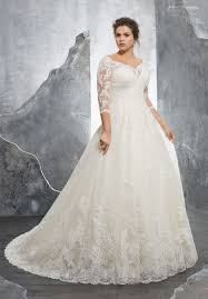 Mori Lee 3235 Kosette Portrait Neckline Wedding Gown Ball Gowns Wedding Plus Size Wedding Dresses With Sleeves Plus Wedding Dresses