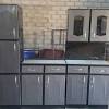 Sink base cabinet has 2 wood drawer the 60 in. 1