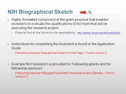 Writing A Winning Nih Biosketch Ppt Video Online Download