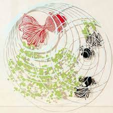 レースのような繊細アート 切り絵 に魅せられて 基本の作り方から図案まで キナリノ 切り絵 切り絵 図案 金魚